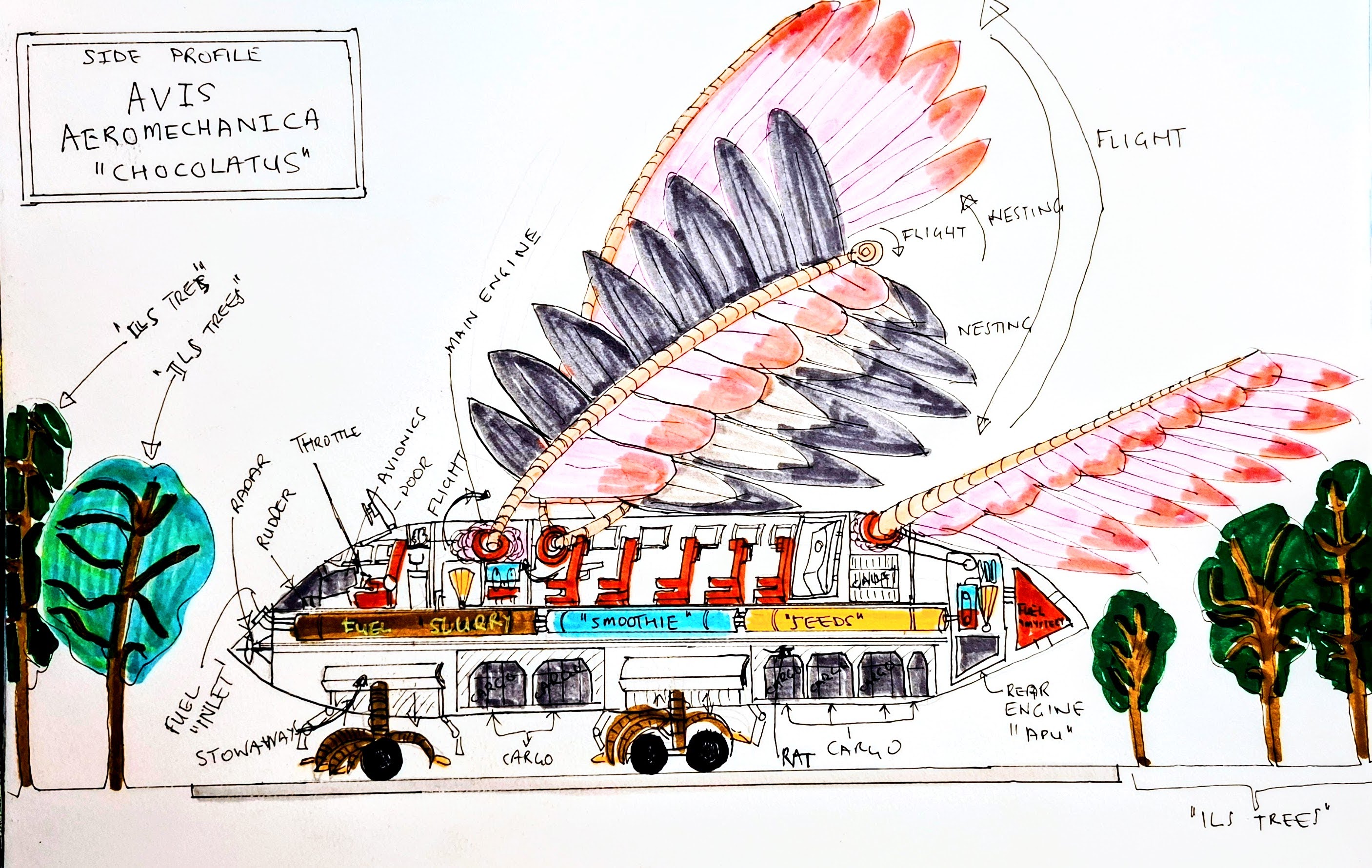 Aeromechanica side profile blueprint