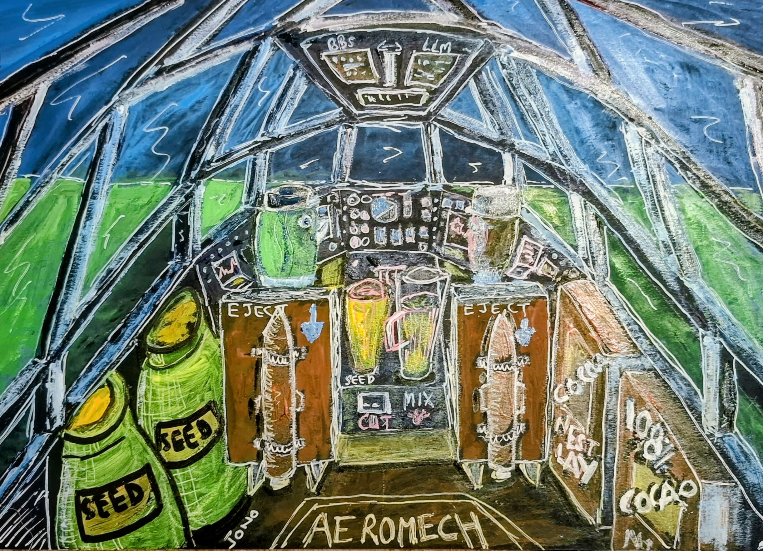 Aeromechanica Chocolatus cockpit panel