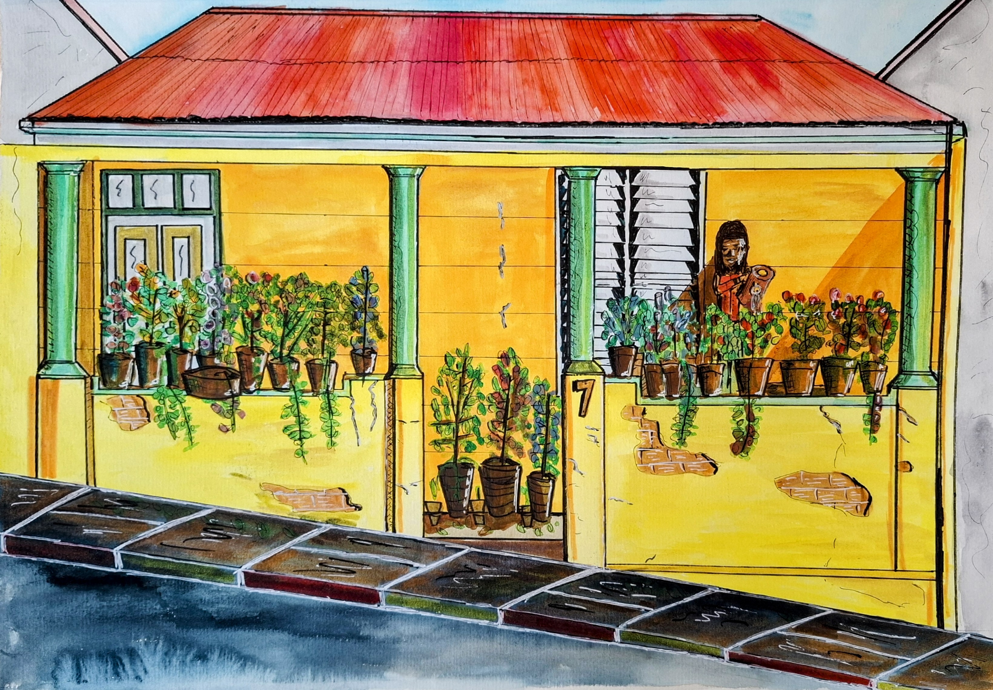 Bo-Kaap watercolour